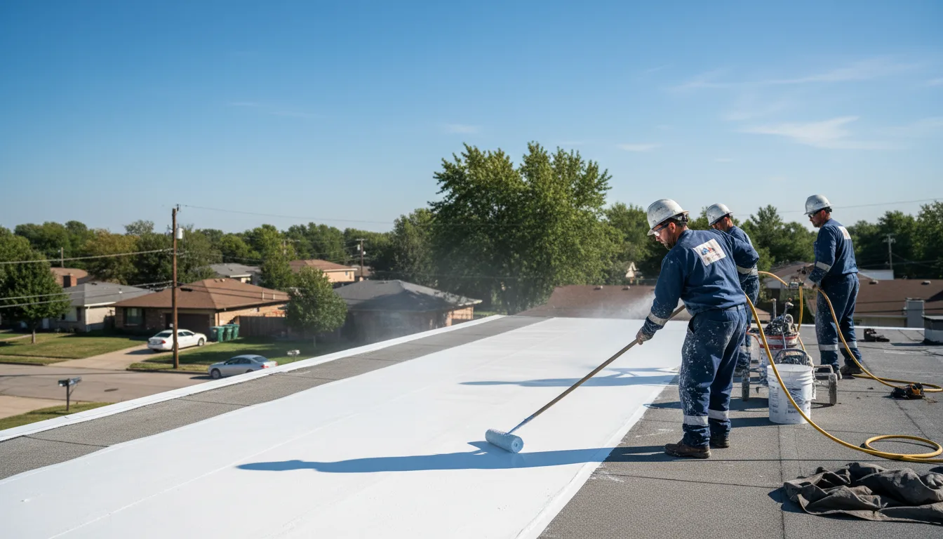 Commercial roof coating in Bancroft, WI near me